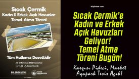 Sıcak Çermik’e Kadın ve Erkek Açık Havuzları Geliyor! Temel Atma Töreni Bugün!