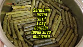 Sarmanın lezzet sırrı! 1 çay bardağı tavuk suyu mucizesi!