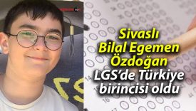 Sivaslı Bilal Egemen Özdoğan, LGS’de Türkiye birincisi oldu