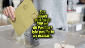 Son anket açıklandı! CHP mi AK Parti mi? İşte partilerin oy oranları..