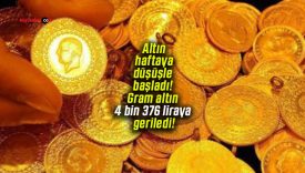 Altın haftaya düşüşle başladı! Gram altın 4 bin 376 liraya geriledi!