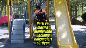 Park ve mesire alanlarında ilaçlama çalışmaları sürüyor!
