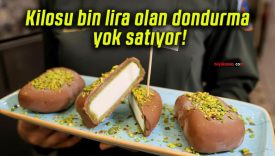 Kilosu bin lira olan dondurma yok satıyor!