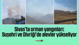Sivas’ta orman yangınları: Suşehri ve Divriği’de alevler yükseliyor