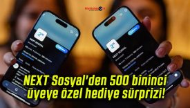 NEXT Sosyal’den 500 bininci üyeye özel hediye sürprizi!