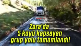 Zara’da 5 köyü kapsayan grup yolu tamamlandı!