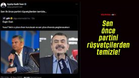 Sen önce partini rüşvetçilerden temizle!