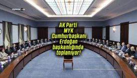 AK Parti MYK Cumhurbaşkanı Erdoğan başkanlığında toplanıyor!
