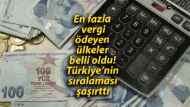 En fazla vergi ödeyen ülkeler belli oldu! Türkiye’nin sıralaması şaşırttı