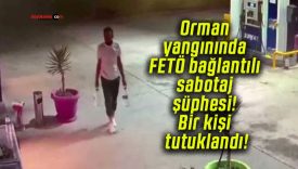 Orman yangınında FETÖ bağlantılı sabotaj şüphesi! Bir kişi tutuklandı!