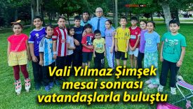 Vali Yılmaz Şimşek, mesai sonrası vatandaşlarla buluştu