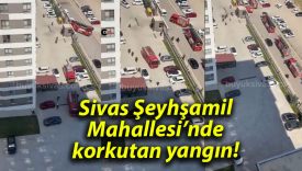 Sivas Şeyhşamil Mahallesi’nde korkutan yangın!