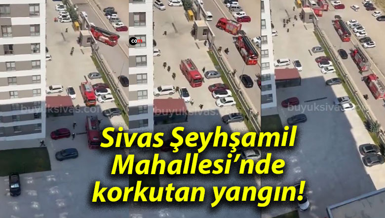 Sivas Şeyhşamil Mahallesi’nde korkutan yangın!