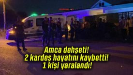 Amca dehşeti! 2 kardeş hayatını kaybetti! 1 kişi yaralandı!