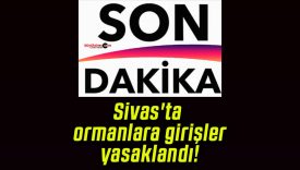 Sivas’ta ormanlara girişler yasaklandı!