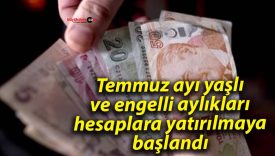 Temmuz ayı yaşlı ve engelli aylıkları hesaplara yatırılmaya başlandı