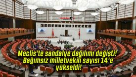 Meclis’te sandalye dağılımı değişti! Bağımsız milletvekili sayısı 14’e yükseldi!