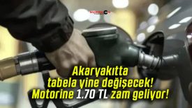 Akaryakıtta tabela yine değişecek! Motorine 1.70 TL zam geliyor!