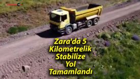 Zara’da 5 Kilometrelik Stabilize Yol Tamamlandı