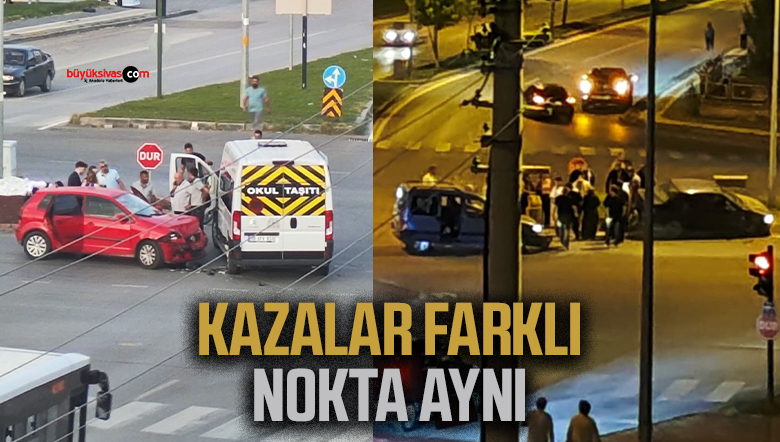 Sivas Huzur Mahallesi Türkistan Caddesi Kavşağında Sürekli Kaza Endişesi