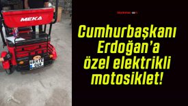 Cumhurbaşkanı Erdoğan’a özel elektrikli motosiklet!
