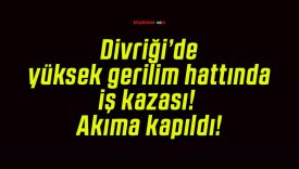 Divriği’de yüksek gerilim hattında iş kazası! Akıma kapıldı!