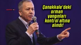 Çanakkale’deki orman yangınları kontrol altına alındı!
