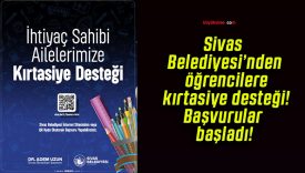 Sivas Belediyesi’nden öğrencilere kırtasiye desteği! Başvurular başladı!