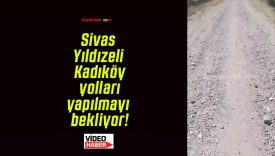 Sivas Yıldızeli Kadıköy yolları yapılmayı bekliyor!