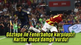 Göztepe ile Fenerbahçe karşılaştı! Kartlar maça damga vurdu!