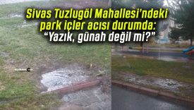 Sivas Tuzlugöl Mahallesi’ndeki park içler acısı durumda: “Yazık, günah değil mi?”
