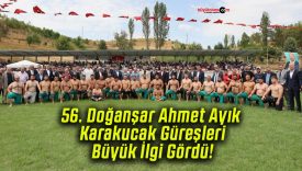 56. Doğanşar Ahmet Ayık Karakucak Güreşleri Büyük İlgi Gördü!