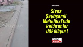 Sivas Şeyhşamil Mahallesi’nde kaldırımlar dökülüyor!