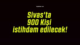 Sivas’ta 900 Kişi istihdam edilecek!