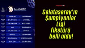 Galatasaray’ın Şampiyonlar Ligi fikstürü belli oldu!