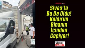 Sivas’ta Bu Da Oldu! Kaldırım Binanın İçinden Geçiyor!