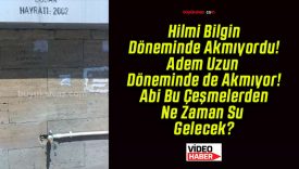 Sivas’ta su sıkıntısı Adem Uzun döneminde de devam ediyor!