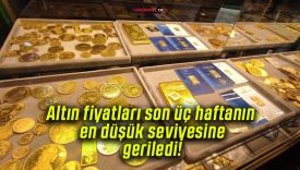 Altın fiyatları son üç haftanın en düşük seviyesine geriledi!