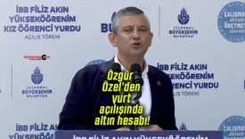 Özgür Özel’den yurt açılışında altın hesabı: “Türkiye’de her hesap şaşar, altın hesabı şaşmaz”