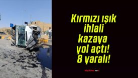 Kırmızı ışık ihlali kazaya yol açtı! 8 yaralı!