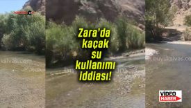Zara’da kaçak su kullanımı iddiası!