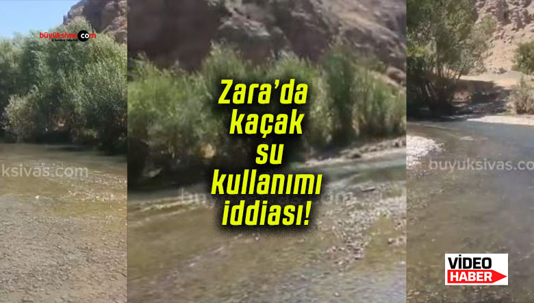 Zara’da kaçak su kullanımı iddiası!