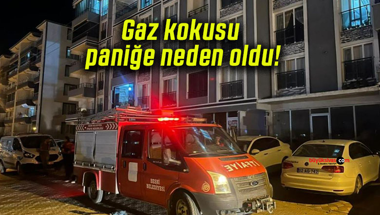 Gaz kokusu paniğe neden oldu!