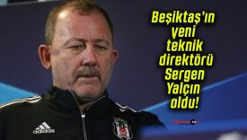 Beşiktaş’ın yeni teknik direktörü Sergen Yalçın oldu!