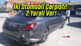 İki Otomobil Çarpıştı! 2 Yaralı Var!