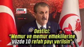 Destici: “Memur ve memur emeklilerine yüzde 10 refah payı verilsin”