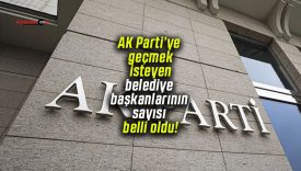 AK Parti’ye geçmek isteyen belediye başkanlarının sayısı belli oldu!