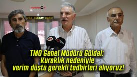 TMO Genel Müdürü Güldal: Kuraklık nedeniyle verim düştü gerekli tedbirleri alıyoruz!