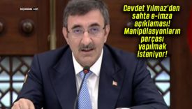 Cevdet Yılmaz’dan sahte e-imza açıklaması! Manipülasyonların parçası yapılmak isteniyor!