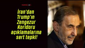 İran’dan Trump’ın Zengezur Koridoru açıklamalarına sert tepki!